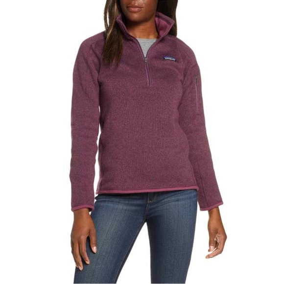 Patagonia Sweaters - PATAGONIA BETTER SWEATER QUARTER ZIP FLEECE MAROON WOMENS MEDIUM